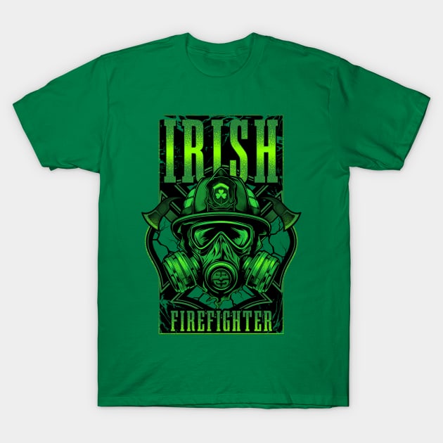 Irish Firefighter T-Shirt by TreehouseDesigns